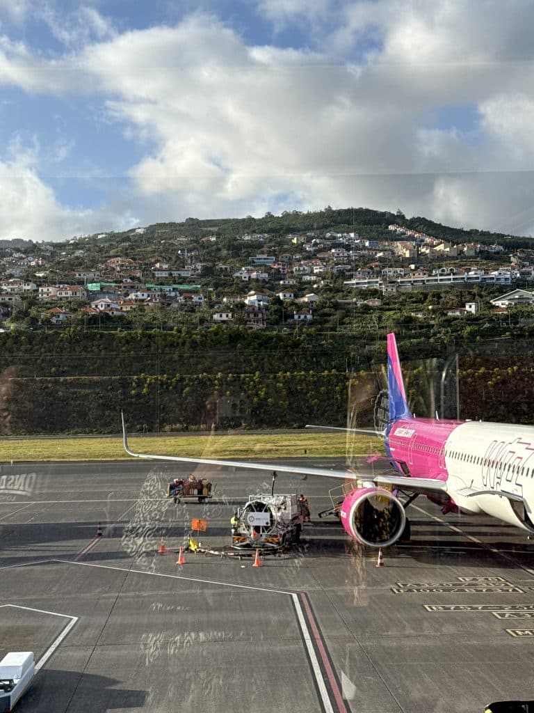 Die Aussichtsterrasse am Flughafen