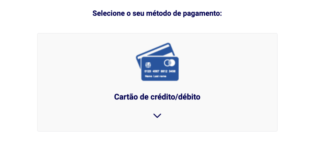 Simplifica: Bezahlung per Kredit- oder Debitkarte