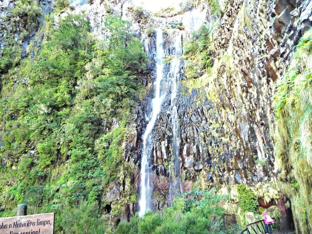 Der Risco-Wasserfall bei Rabaçal, Madeira